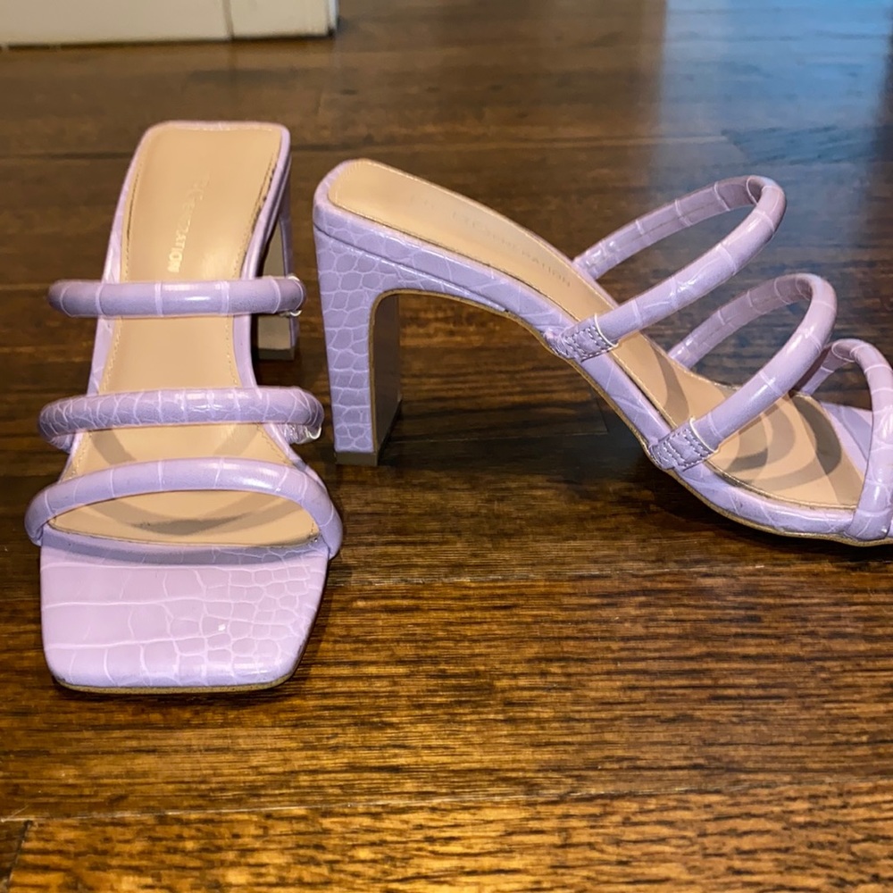 BCBGeneration Falla Faux Leather Heeled Sandals